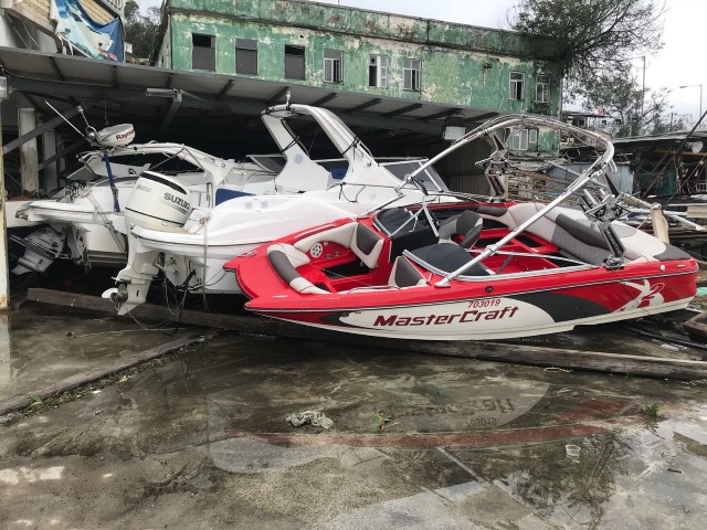 Hk boats destroyed in typhoon 12